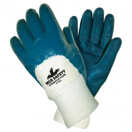 MCR Safety 9750 Predator Nitrile Palm Coated Gloves - Jersey Lined - Knit Wrist