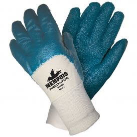Memphis 9750R Predator Rough Nitrile Coated Gloves - Knit Wrist