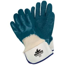 Memphis 9760R Predator Nitrile Palm and Knuckle Coated Gloves - Safety Cuff