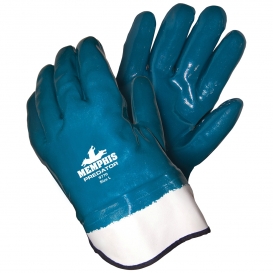 Memphis 9770 Predator Fully Coated Nitrile Gloves - Jersey & Foam Lined - Safety Cuff
