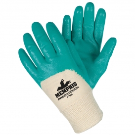 Memphis 9790 Predatouch Nitrile Palm & Knuckle Coated Gloves - Knit Wrist