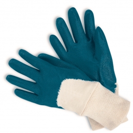 Memphis 97980 Predalite Nitrile Palm, Finger & Knuckle Coated Gloves - Knit Wrist