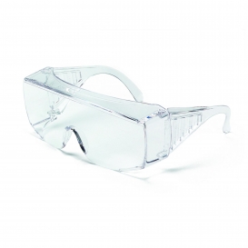 Crews 9800XL Yukon XL Safety Glasses - Clear Uncoated Lens - Fits Over Prescription Glasses