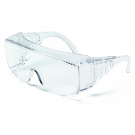 Crews 9810XL Yukon XL Safety Glasses - Clear Coated Lens - Fits Over Prescription Glasses