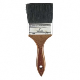 Rubberset Black China Bristle Chip Brush Wall 4 in.