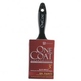 Rubberset One Coat Black China Bristle Brush Angle Sash 2 in.