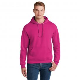 Jerzees 996M NuBlend Pullover Hooded Sweatshirt - Cyber Pink