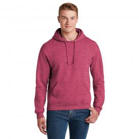 Jerzees 996M NuBlend Pullover Hooded Sweatshirt - Vintage Heather Red