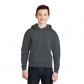 Jerzees 996Y Youth NuBlend Pullover Hooded Sweatshirt - Charcoal Grey