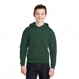 Jerzees 996Y Youth NuBlend Pullover Hooded Sweatshirt - Forest Green