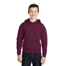 Jerzees 996Y Youth NuBlend Pullover Hooded Sweatshirt - Maroon