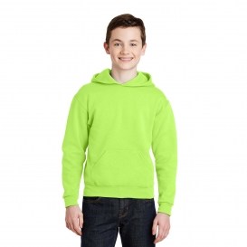 Jerzees 996Y Youth NuBlend Pullover Hooded Sweatshirt - Neon Green