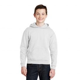 Jerzees 996Y Youth NuBlend Pullover Hooded Sweatshirt - White