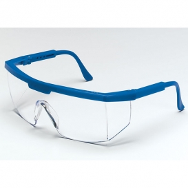 Crews Excalibur Safety Glasses - Blue Frame - Clear Lens