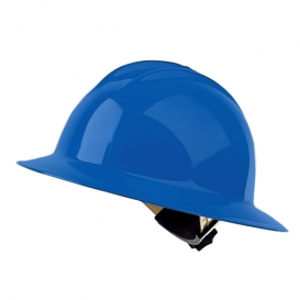 Bullard 9HBLR High Heat Full Brim Hard Hat - Ratchet Suspension - Blue