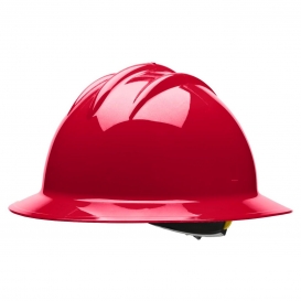 Bullard 9HRDR High Heat Full Brim Hard Hat - Ratchet Suspension - Red