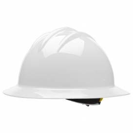 Bullard 9HWHR High Heat Full Brim Hard Hat - Ratchet Suspension - White