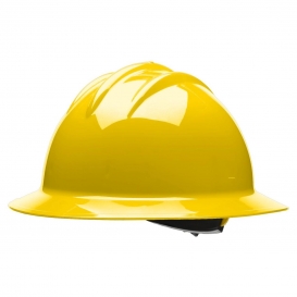 Bullard 9HYLR High Heat Full Brim Hard Hat - Ratchet Suspension - Yellow