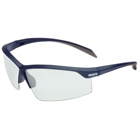 North Relentless Safety Eyewear - Blue Frame - Clear Lens