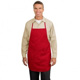 Port Authority novelty-and-special-use Full Length Apron OSFA Red