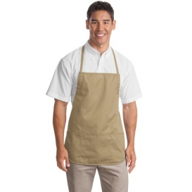 Port Authority A525 Medium Length Apron - Khaki