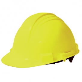 North A59 Peak Hard Hat - Plastic Suspension with Pinlock Adjustment - Yellow
