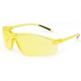 North A700 Series Safety Glasses - Amber Frame - Amber Lens