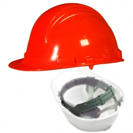North A79 Peak Hard Hat - Nylon Suspension with Pinlock Adjustment - Orange