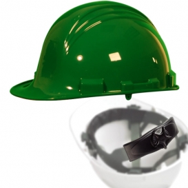 North A79R Peak Hard Hat - Ratchet Suspension - Dark Green