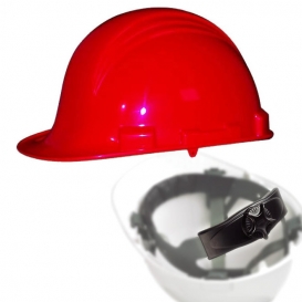 North A79R Peak Hard Hat - Ratchet Suspension - Red