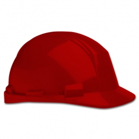 North A89R Matterhorn ANSI Type II Hard Hat - Ratchet Suspension - Hi-Viz Red
