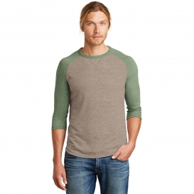 Alternative AA5057 Dugout 3/4-Sleeve Vintage 50/50 Tee - Vintage Stone / Vintage Pine