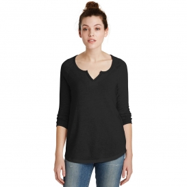 Alternative AA5060 Outfield 3/4-Sleeve Vintage 50/50 Tee - Black / Black