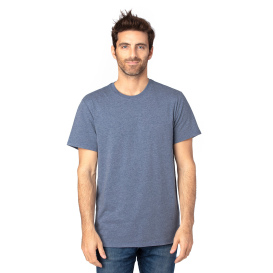 Threadfast 100A Unisex Ultimate CVC T-Shirt - Navy Heather