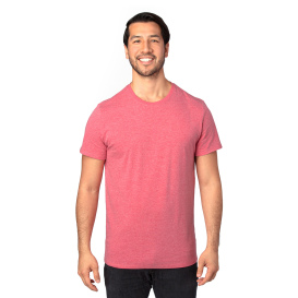 Threadfast 100A Unisex Ultimate CVC T-Shirt - Red Heather