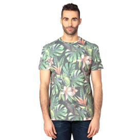 Threadfast 100A Unisex Ultimate CVC T-Shirt - Tropical Jungle