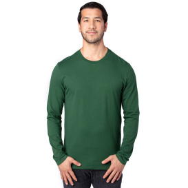 Threadfast 100LS Unisex Ultimate CVC Long-Sleeve T-Shirt - Forest Green