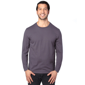 Threadfast 100LS Unisex Ultimate CVC Long-Sleeve T-Shirt - Graphite