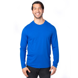 Threadfast 100LS Unisex Ultimate CVC Long-Sleeve T-Shirt - Royal