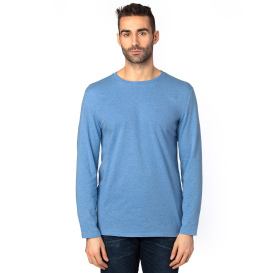 Threadfast 100LS Unisex Ultimate CVC Long-Sleeve T-Shirt - Royal Heather