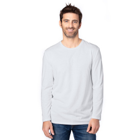 Threadfast 100LS Unisex Ultimate CVC Long-Sleeve T-Shirt - Silver