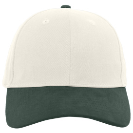 Pacific Headwear 101C Brushed Cotton Twill Adjustable Cap - Khaki/Hunter