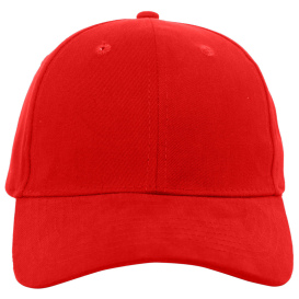 Pacific Headwear 101C Brushed Cotton Twill Adjustable Cap - Red