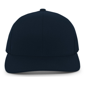 Pacific Headwear 104C Trucker Snapback Hat - Navy