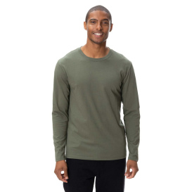 Threadfast 180LS Unisex Ultimate Long-Sleeve T-Shirt - Army | Full Source