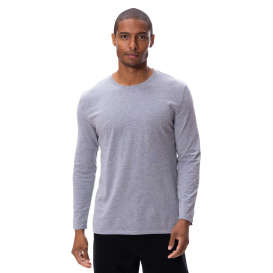 Threadfast 180LS Unisex Ultimate Long-Sleeve T-Shirt - Heather Grey