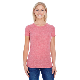 Threadfast 202A Ladies Triblend Short-Sleeve T-Shirt - Red Triblend