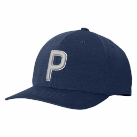 PUMA Golf 22537 P Snapback Golf Cap - Navy Blazer