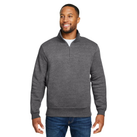 Threadfast 320Q Unisex Ultimate Fleece Quarter-Zip Sweatshirt - Charcoal Heather