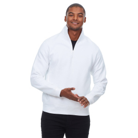 Threadfast 320Q Unisex Ultimate Fleece Quarter-Zip Sweatshirt - White